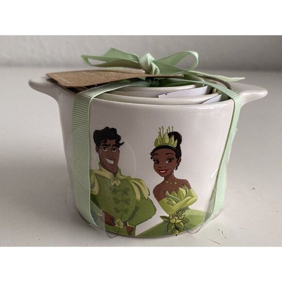 RAE DUNN Disney Princess & The Frog Tiana Naveen Nesting Measuring Cups Set Of 4 - Picture 1 of 10